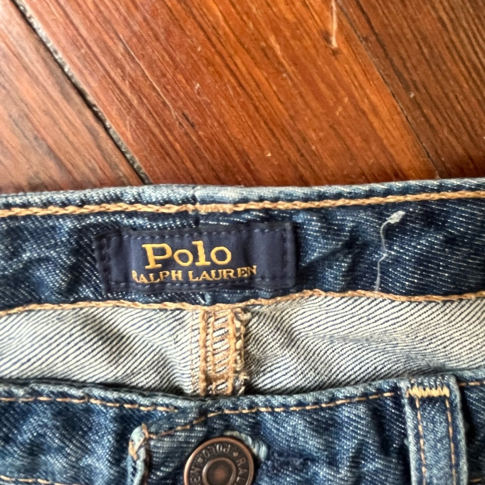 Polo by Ralph Lauren Distressed Gray Boyfriend Jeans - Picture 4 of 11